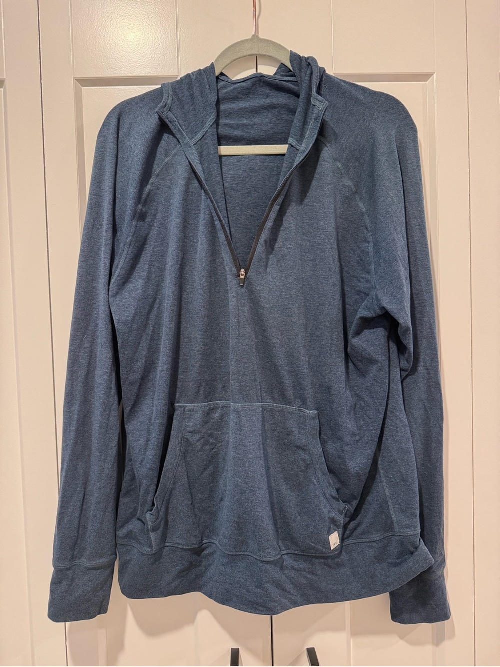 Men's Vuori Quarter-Zip Hooded Sweatshirt - Blue